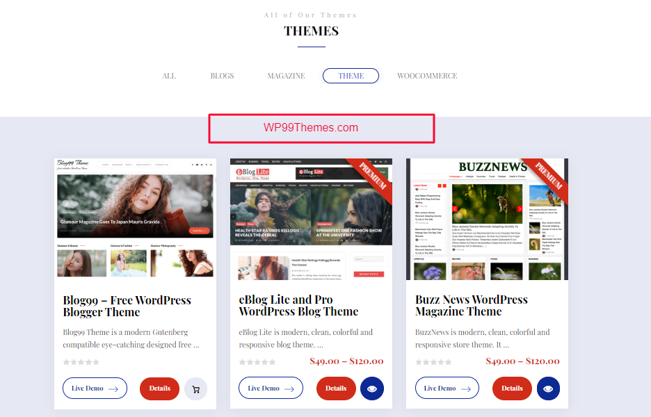 10+ Best WordPress Themes and Templates for 2019 – Handmade List of Most Popular Premium Themes – WP99Themes.com